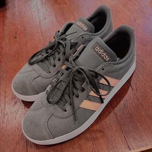 Adidas pink and grey sneakers